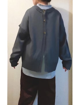 「コーデュロイパンツ」｜「アイテム（セットアップ）」を使った、+K*さん（レディース・153cm）の秋コーディネート