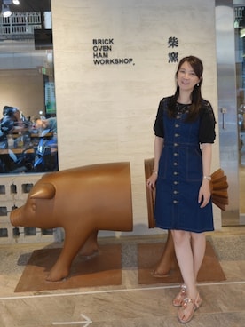 Jessica Yangさん（レディース・163cm）の夏コーディネート