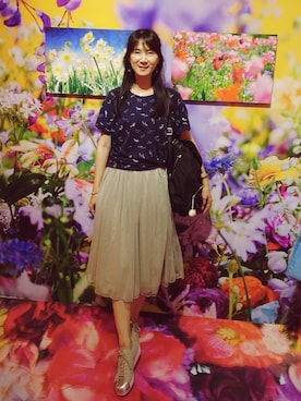 Jessica Yangさん（レディース・163cm）の秋コーディネート