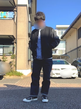 「At Last&Co（アットラスト）のアイテム（パンツ）」を使った、DaiSNEAKさん（メンズ・172cm）の冬コーディネート