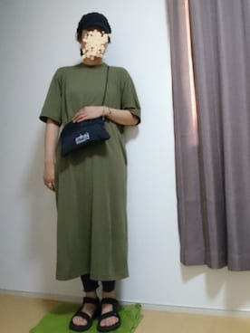 「URBAN RESEARCH（アーバンリサーチ）の円形リング（リング、シルバー系）」を使った、しーさん（レディース・167cm）の夏コーディネート