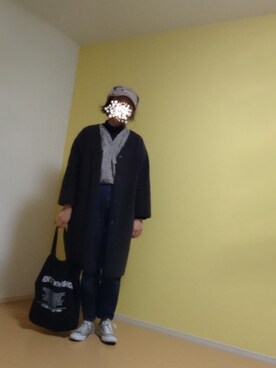 「AMERICAN HOLIC（アメリカンホリック）のタートルネック（その他トップス、ブラック系）」を使った、しーさん（レディース・167cm）の秋コーディネート
