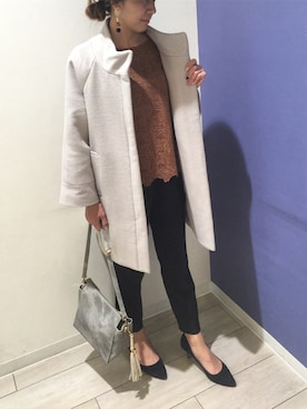 Bou Jeloudさん(レディース・160cm)の冬コーディネート