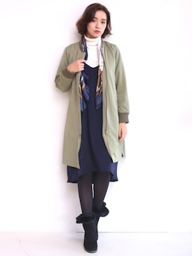 「Bou Jeloud」｜「アイテム（ジャケット/アウター）」を使った、Bou Jeloudさん（レディース・160cm）の冬コーディネート