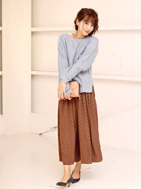 Bou Jeloudさん（レディース・160cm）の冬コーディネート