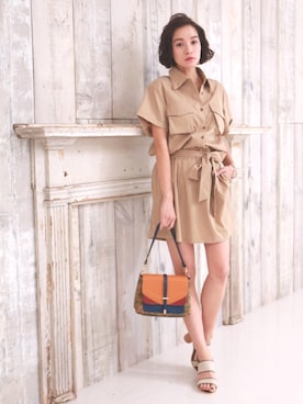 「甘辛mix」｜Bou Jeloudさん（レディース・160cm）の冬コーディネート