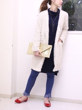 Bou Jeloudさん（レディース・160cm）の冬コーディネート