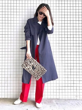 「Bou Jeloud」｜「アイテム（ジャケット/アウター）」を使った、Bou Jeloudさん（レディース・160cm）の春コーディネート