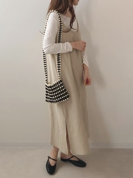 「Bab Bou Jeloud（バブブージュルード）のアイテム（ワンピース）」を使った、Bou Jeloudさん（レディース・160cm）の春コーディネート