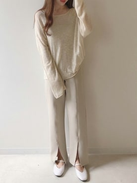 Bou Jeloudさん（レディース・160cm）の春コーディネート