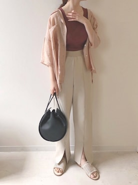 「Bab（バブ）のアイテム」を使った、Bou Jeloudさん（レディース・160cm）の春コーディネート