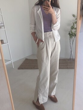 「Bab（バブ）のアイテム」を使った、Bou Jeloudさん（レディース・160cm）の春コーディネート