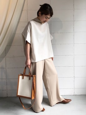 「Bab Bou Jeloud（バブブージュルード）のアイテム」を使った、Bou Jeloudさん（レディース・154cm）の夏コーディネート