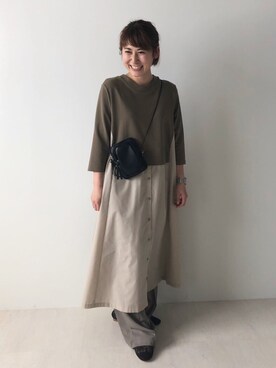 「アイテム（ボディバッグ/ウエストポーチ）」を使った、Bou Jeloudさん（レディース・154cm）の夏コーディネート