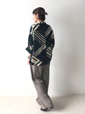 「Bab（バブ）のアイテム」を使った、Bou Jeloudさん（レディース・154cm）の夏コーディネート