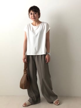 「Bab Bou Jeloud（バブブージュルード）のアイテム」を使った、Bou Jeloudさん（レディース・154cm）の夏コーディネート