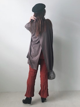 「Bou Jeloud（ブージュルード）のアイテム（チュニック）」を使った、Bou Jeloudさん（レディース・162cm）の夏コーディネート