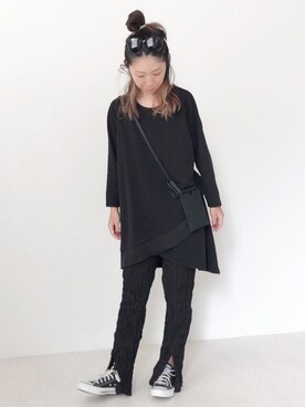 「ラブアンドピース2020」｜「アイテム（チュニック）」を使った、Bou Jeloudさん（レディース・160cm）の秋コーディネート