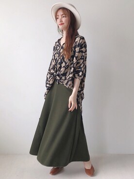 Bou Jeloudさん（レディース・162cm）の秋コーディネート