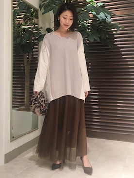 Bou Jeloudさん（レディース・163cm）の秋コーディネート