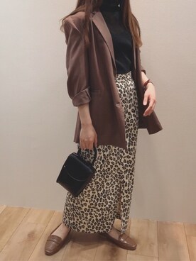 「Bab（バブ）のアイテム」を使った、Bou Jeloudさん（レディース・155cm）の秋コーディネート