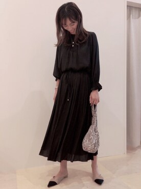 「ラブアンドピース2020」｜「アイテム（サンダル）」を使った、Bou Jeloudさん（レディース・165cm）の秋コーディネート
