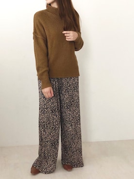 「ラブアンドピース2020」｜「アイテム（サンダル）」を使った、Bou Jeloudさん（レディース・164cm）の秋コーディネート
