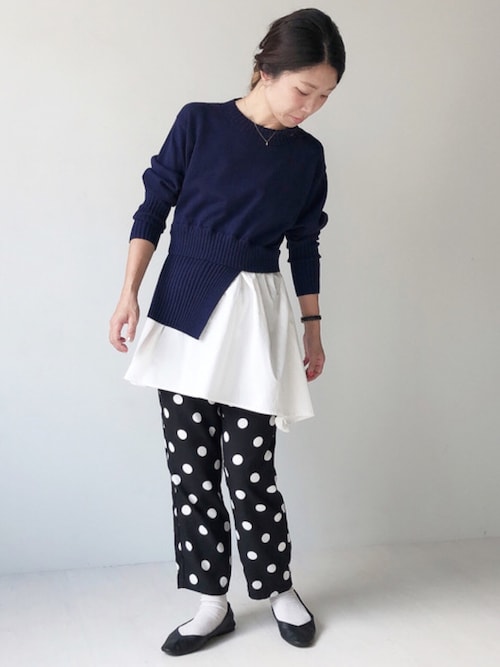 Bou Jeloud:シャツドッキングニットチュニック Bou Jeloud（ブージュルード）の「シャツドッキングニットチュニック