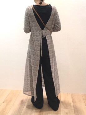 「ラブアンドピース2020」｜「アイテム（ワンピース/ドレス）」を使った、Bou Jeloudさん（レディース・163cm）の秋コーディネート