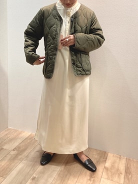 「ラブアンドピース2020」｜「アイテム（ミリタリージャケット）」を使った、Bou Jeloudさん（レディース・158cm）の秋コーディネート