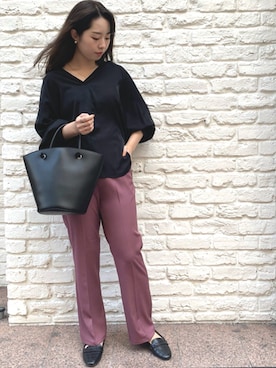 Bou Jeloudさん（レディース・158cm）の秋コーディネート