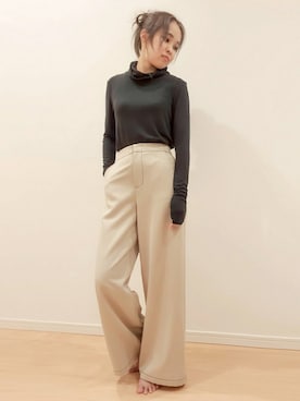 Bou Jeloudさん（レディース・158cm）の秋コーディネート