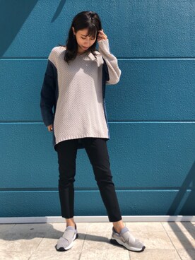 「Bou Jeloud（ブージュルード）のアイテム（スニーカー）」を使った、Bou Jeloudさん（レディース・165cm）の秋コーディネート