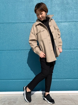 「Bou Jeloud（ブージュルード）のアイテム（スニーカー）」を使った、Bou Jeloudさん（レディース・161cm）の秋コーディネート