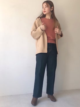 Bou Jeloudさん（レディース・162cm）の秋コーディネート