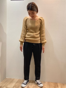 Bou Jeloudさん（レディース・158cm）の秋コーディネート