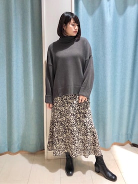 Bou Jeloudさん（レディース・163cm）の秋コーディネート