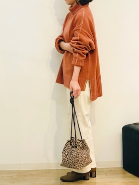 Bou Jeloudさん（レディース・157cm）の秋コーディネート