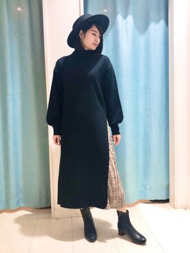 「Bou Jeloud（ブージュルード）のアイテム（帽子）」を使った、Bou Jeloudさん（レディース・163cm）の秋コーディネート