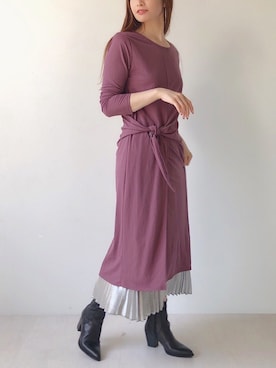 Bou Jeloudさん（レディース・162cm）の秋コーディネート