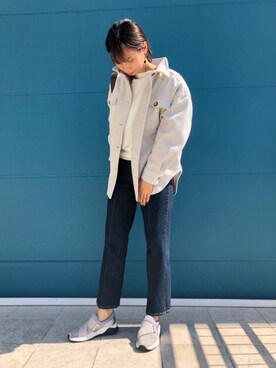 「Bou Jeloud（ブージュルード）のアイテム（スニーカー）」を使った、Bou Jeloudさん（レディース・165cm）の秋コーディネート