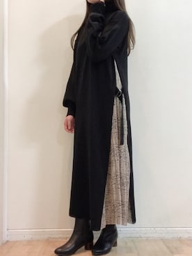 Bou Jeloudさん（レディース・156cm）の秋コーディネート