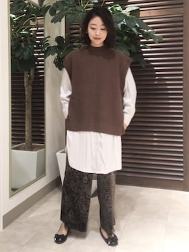 「ベストコーデ」｜「アイテム（チュニック）」を使った、Bou Jeloudさん（レディース・163cm）の秋コーディネート