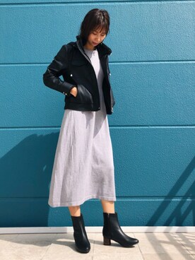 「秋のカフェオレコーデ」｜「アイテム（その他アウター）」を使った、Bou Jeloudさん（レディース・165cm）の秋コーディネート