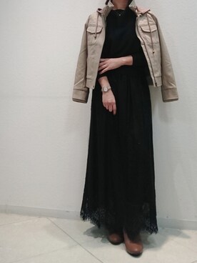 「Bou Jeloud（ブージュルード）のアイテム（その他アウター）」を使った、Bou Jeloudさん（レディース・158cm）の秋コーディネート