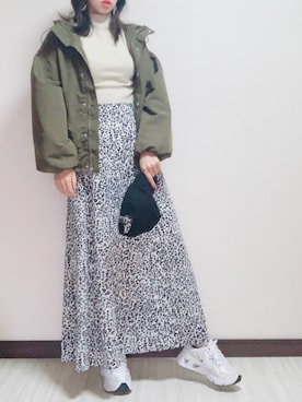 「Bou Jeloud（ブージュルード）のアイテム（ブルゾン）」を使った、Bou Jeloudさん（レディース・157cm）の秋コーディネート