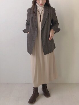 Bou Jeloudさん（レディース・160cm）の秋コーディネート