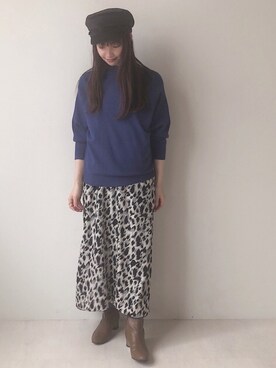 Bou Jeloudさん（レディース・162cm）の秋コーディネート