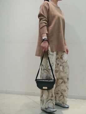 「Bou Jeloud（ブージュルード）のアイテム（チュニック）」を使った、Bou Jeloudさん（レディース・158cm）の秋コーディネート