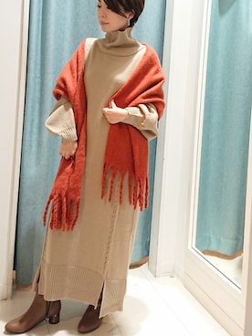 Bou Jeloudさん（レディース・158cm）の秋コーディネート